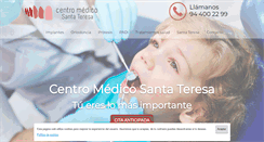 Desktop Screenshot of centromedicosantateresa.com