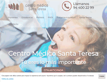 Tablet Screenshot of centromedicosantateresa.com